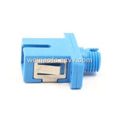 Fiber Optic Adapter FCFC Duplex Square Plastic Housing