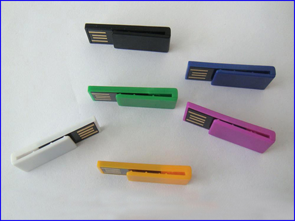 Office Plastic Paper Clip USB Flash Drive Pen Drive Slim Colorful Design
