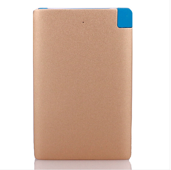 Portable Carryon Safety Powerbank 2500mah Credit Card Power Bank