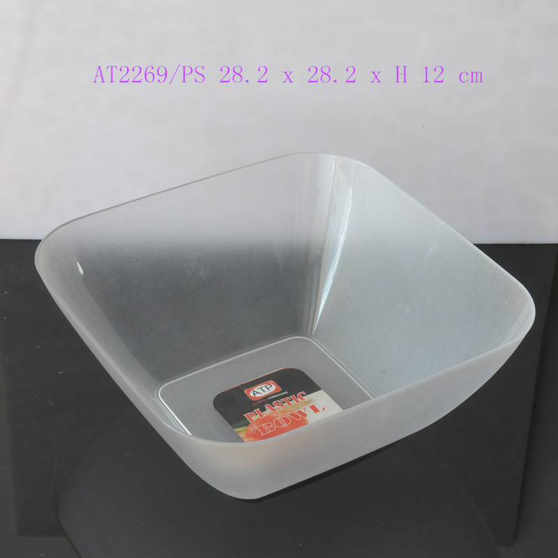 Colorful Plastic Serving Bowls round squre Salad Bowl