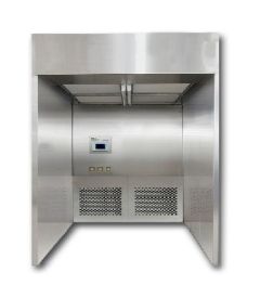 Negative pressure clean weighting booth
