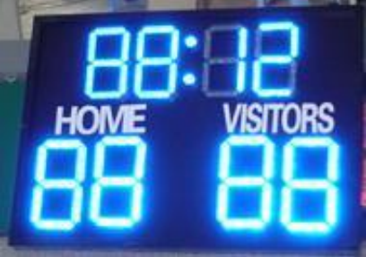 Wireless control led soccer scoreboard in China