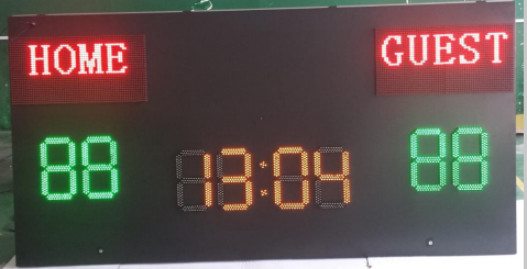 Outdoor 7 segment digital led football scoreboard