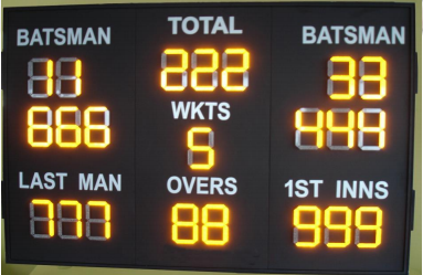 Outdoor electronic led cricket scoreboard wireless scoreboard