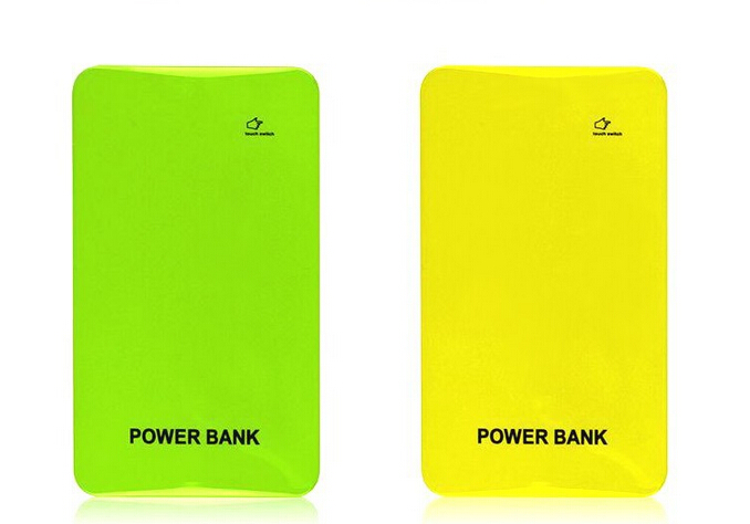 Real capacity stylish touch screen 5000mah external battery power bank
