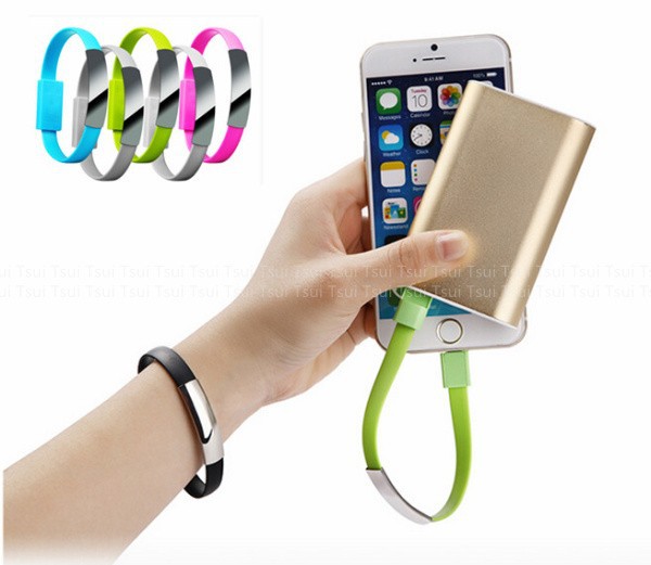 Gift Bracelet USB Charging Cable, Wearable Mobile Phone Data Cable