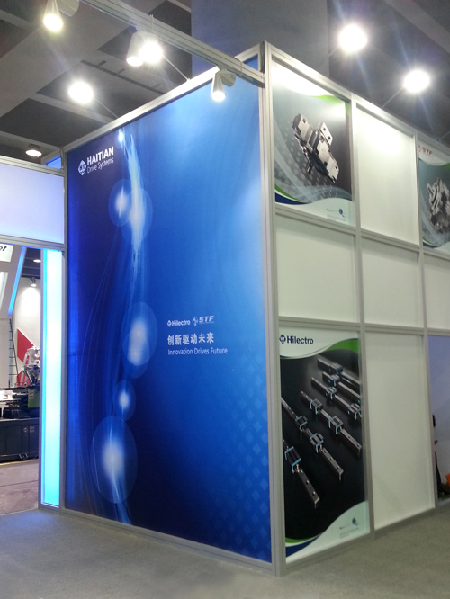 exhibition fabric stand system aluminium material board producer trade show graphics backdrop