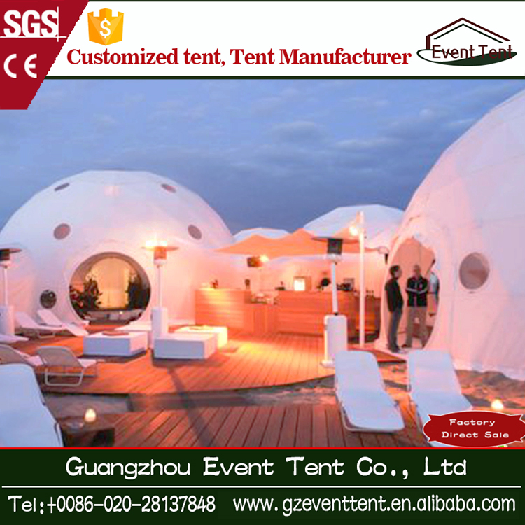 popular high quality group geodesic dome tent for tourist