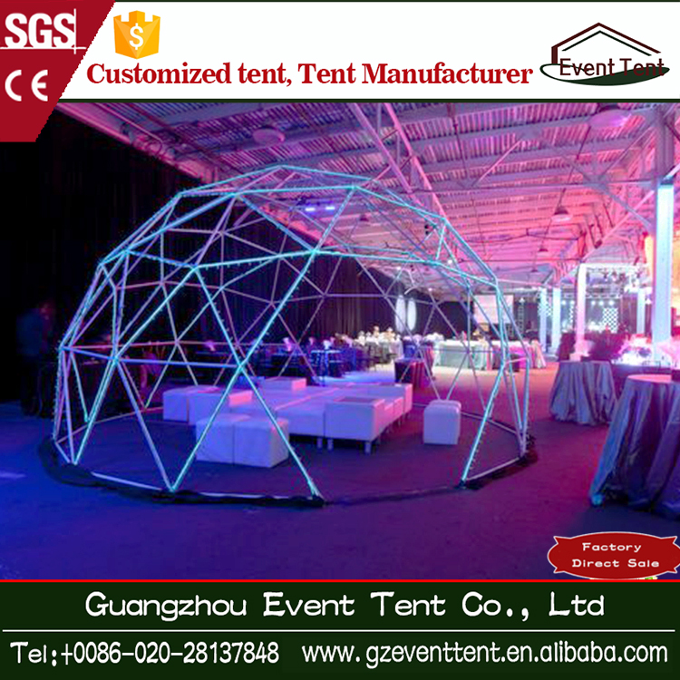 prefabricated beautiful transparent geodesic dome tent for promotion