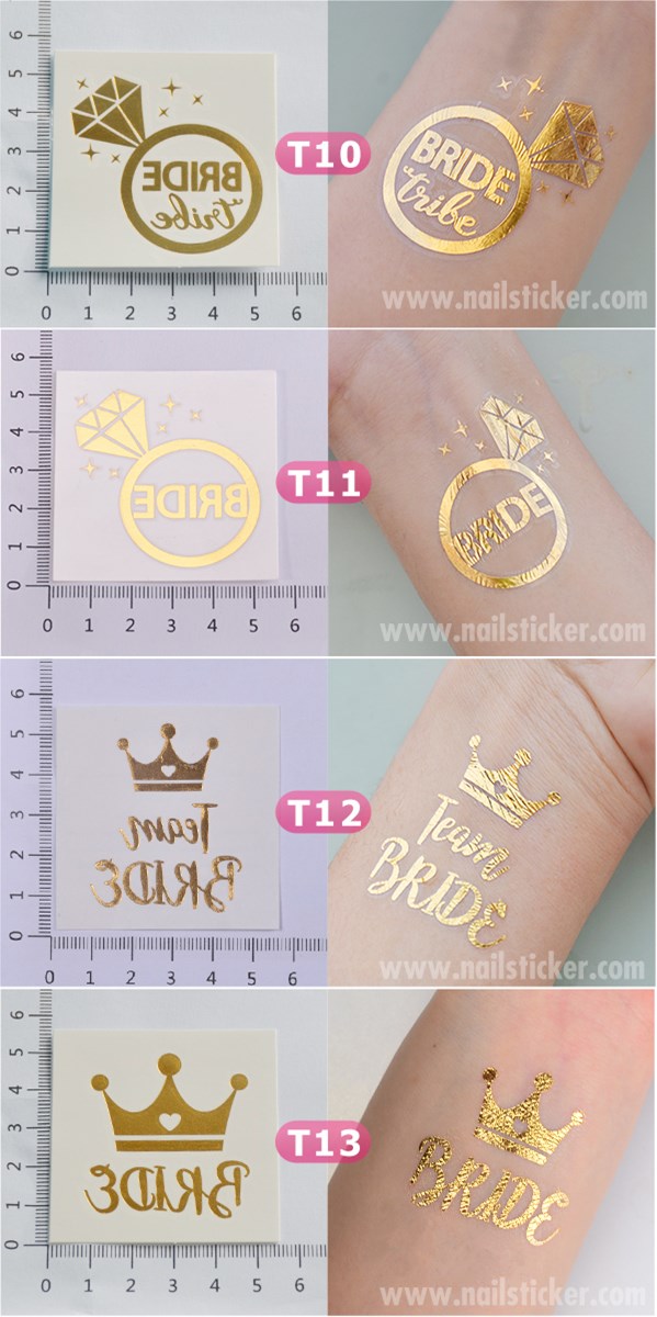 2017 New design wedding favor bride tattoo