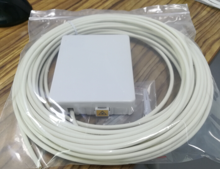 FTTH Set solution drop pigtail 2J SCAPC G657A2 30mm Ivory 35m FTTH Socket Label Adapter