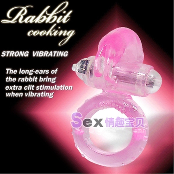 Rabbit Shock Ring Male Lock Ring Adult Erotica Products