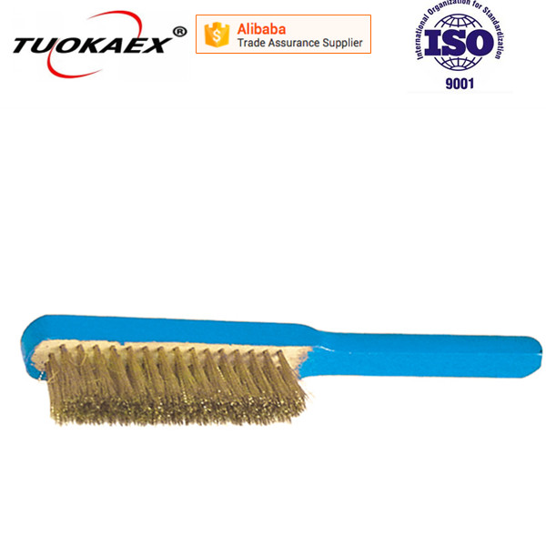 Safety tools manufacturer brass brush with wood handle