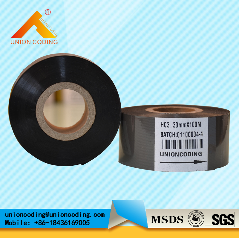 Black color 30mm width 120M length Hot stamping foil with ROHS SGS certificate