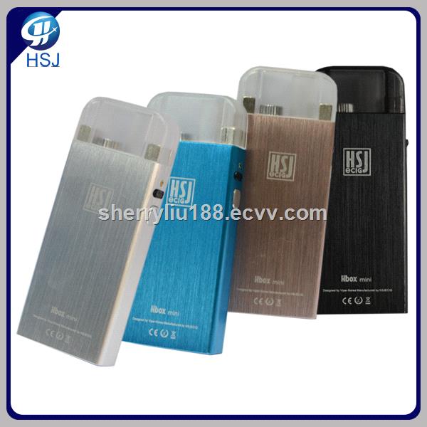 HSJ 2017 new products HBox mini electronic cigarette disposable vape manufacturer