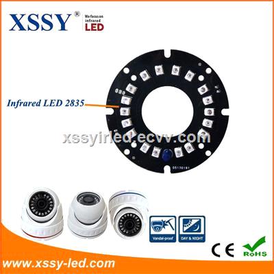 12pcs Infrared SMD 2835 LED 850nm 14mil 44mm PCB Board Night Vision with for CCTV Camera