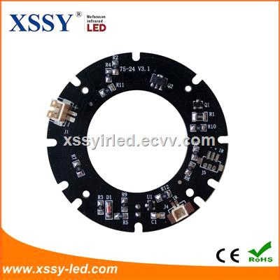 XSSY 24pcs Infrared LED 2835 SMD Module 850nm 595mm 14mil PCB Board Nigh Vision for CCTV Camera