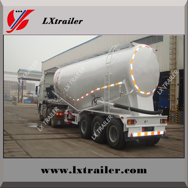 3 axles dry powder tanker semi trailer bulk cement truck trailer