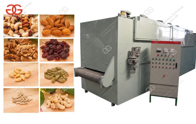 Continuous PeanutAlmondNuts Roasting Machine Price