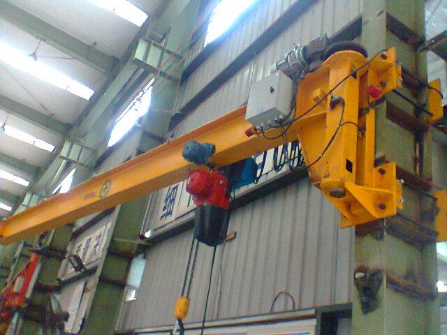Wall mounted column jib crane indoor workshop