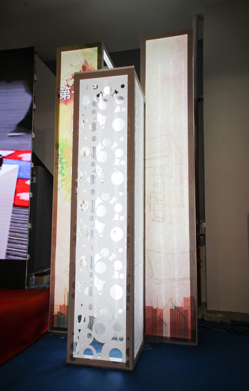 aluminium material beam prism enviromental exhibition equipment for trade fair