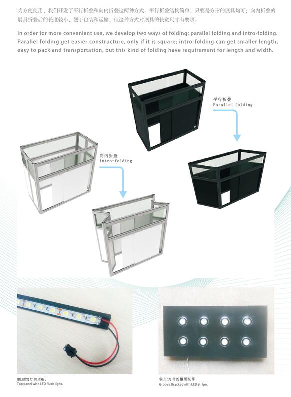 new patent folding product foldable system glass case cupboard folding cabinet for jewelry porcelain exhibition