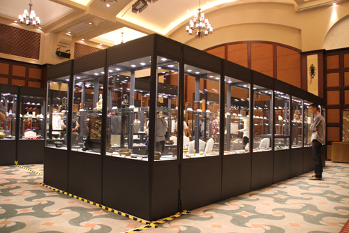 new patent folding product foldable system glass case cupboard folding cabinet for jewelry porcelain exhibition