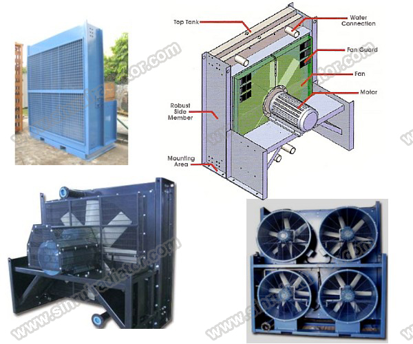 Generator cooling system MTU 16V4000G43 remote motor radiator Quick Details