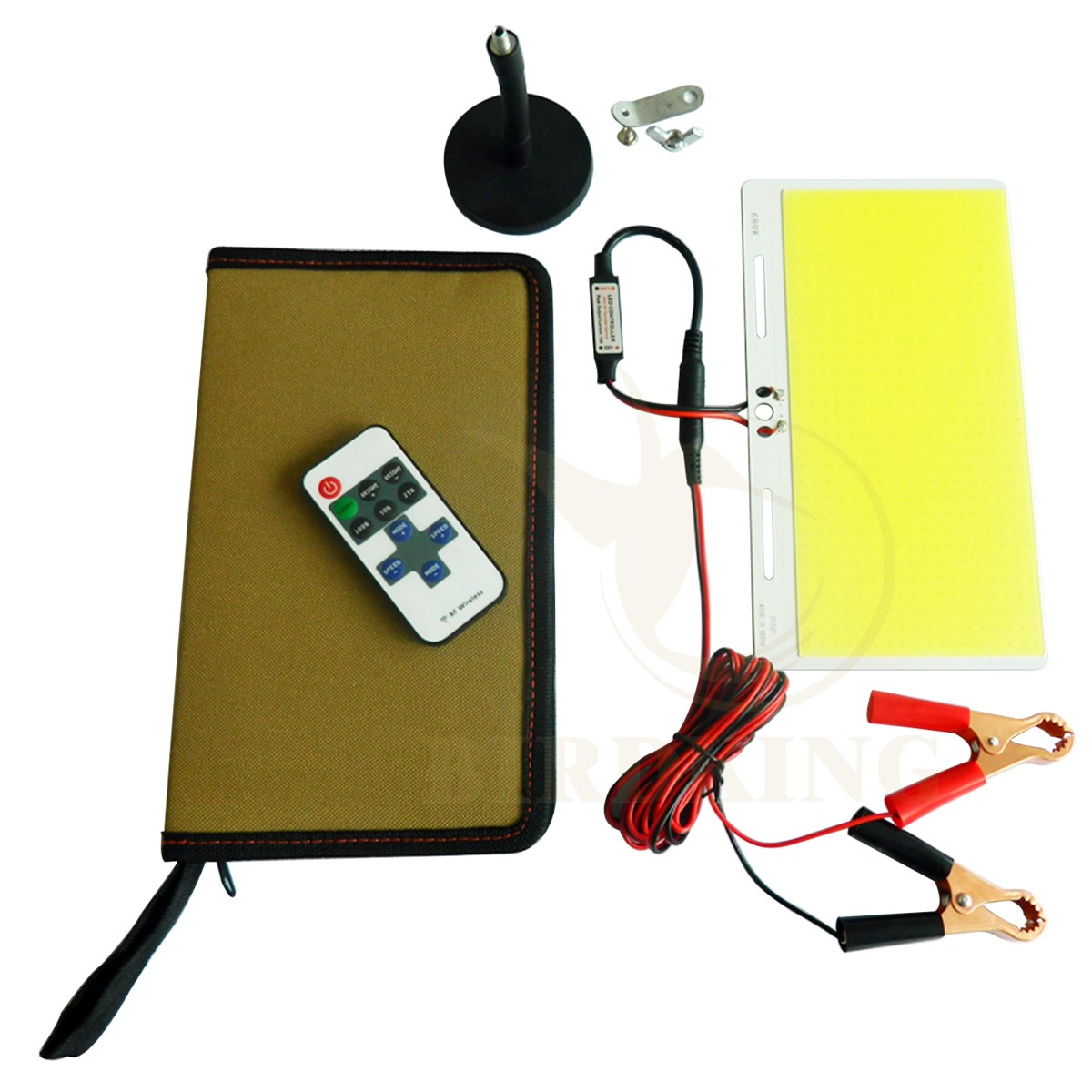 110W Outdoor Lantern Portable Flood Light Lamp LED 12V Camping Hiking Torch remote control