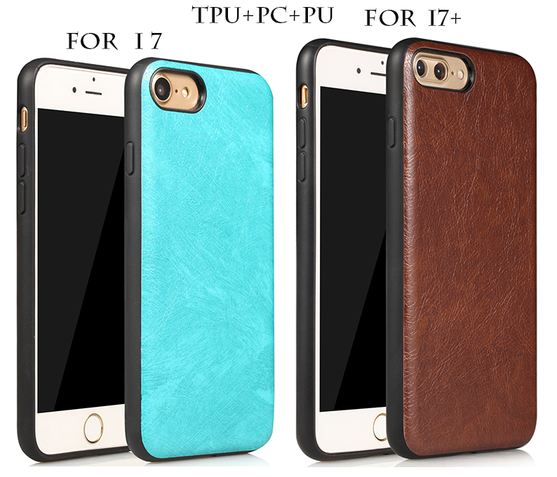 For iphone 77Plus Ultra Thin Soft TPU With Antiscratch PC Material Case Newest Leather Series