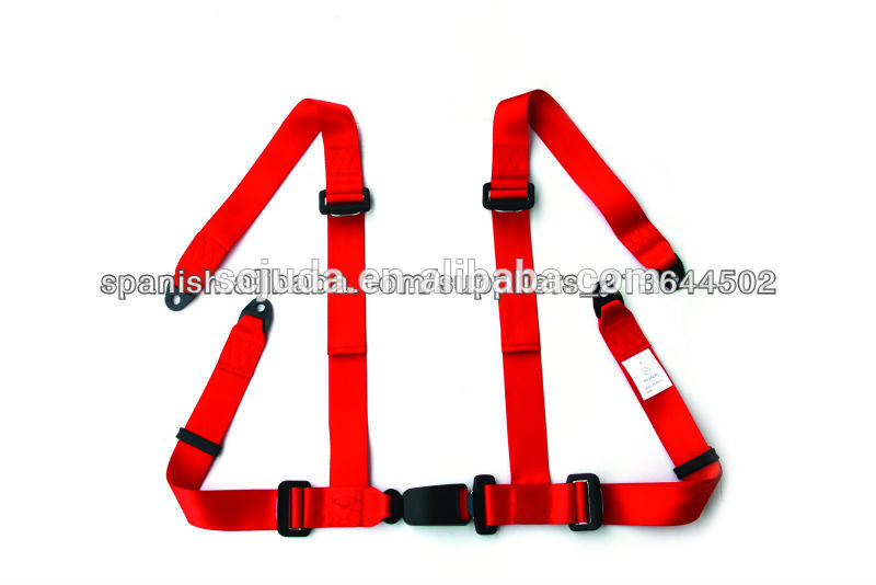 red 4point racing car open car seat belt
