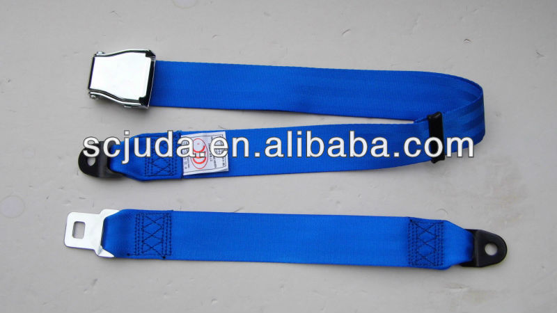 Blue Airplane seat belt Aircraft seat belt metal mechanism