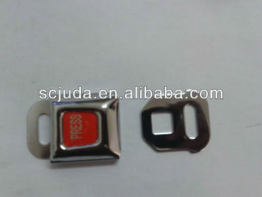 Metal car seat belt buckle
