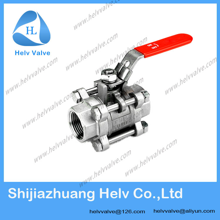 Ball valve screw thread cast iron carbon steel and stainless steel
