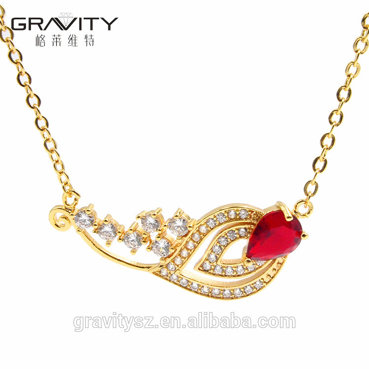 Fashion Luxury red ruby jewelry set for weeding