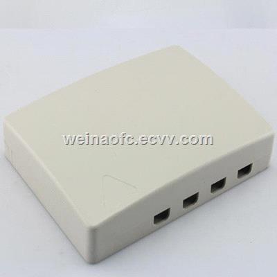 Fiber Optic Access Terminal Box Four 4 Ports Plastic Housing