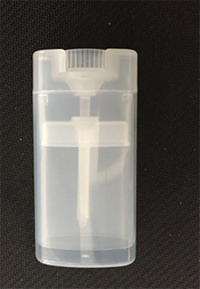 Transparent Natural Plastic Oval Body Deodorant Stick Tube Container