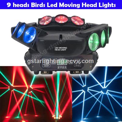 9 heads Bird LED Moving Head Lights LED beam bar light moving head light