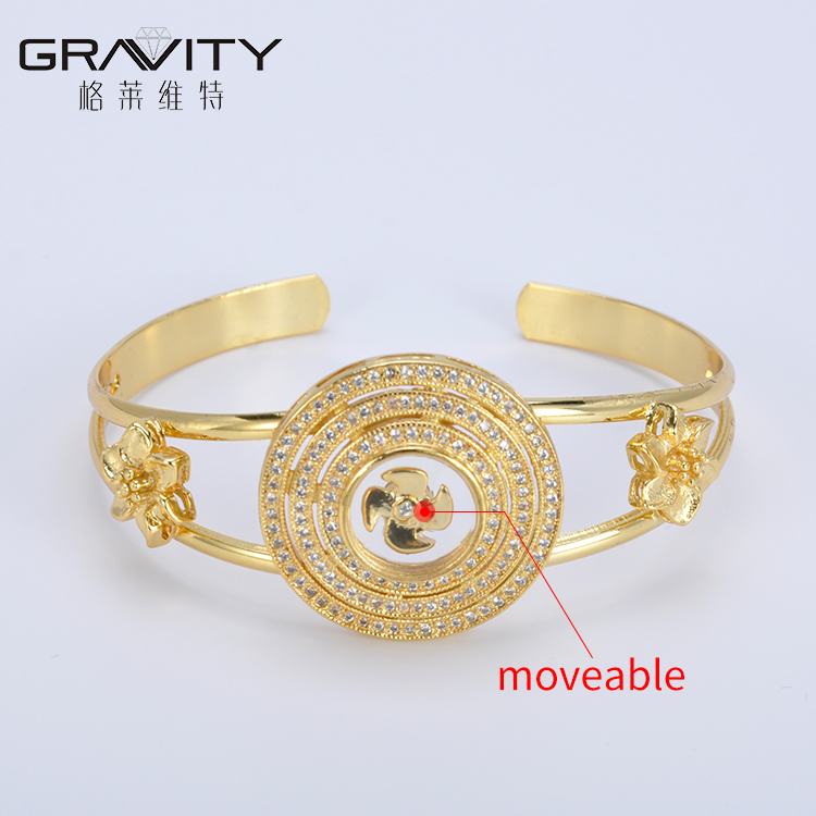 SHZH014 Gravity 18k Gold Jewelry Fashion Women Bangles And Bracelets