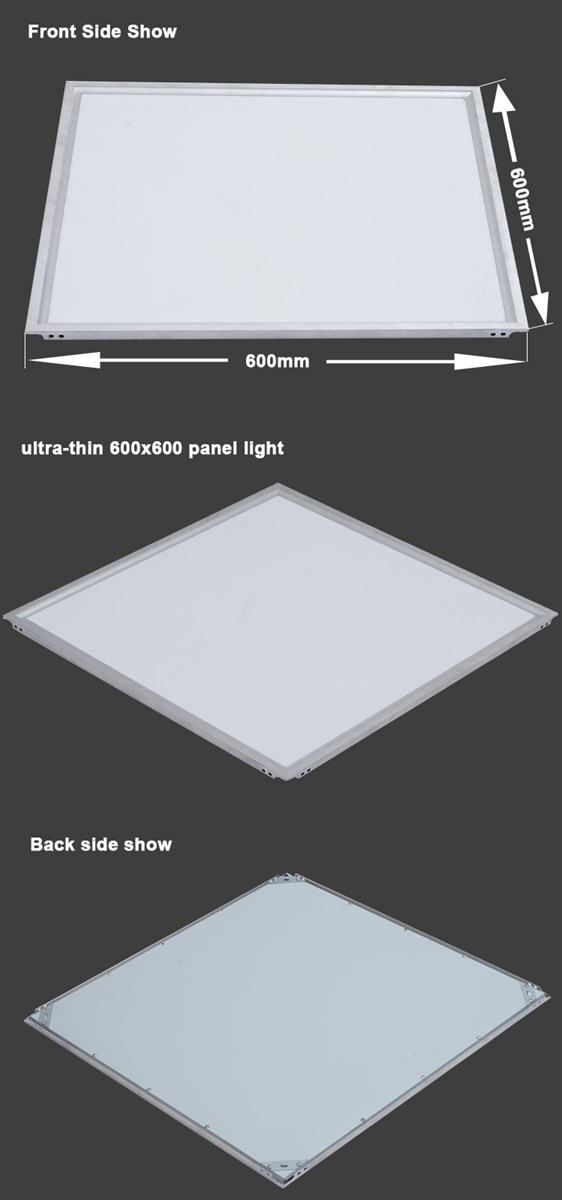 Modern wide angle multi color 6060 cm square ceiling LED light 48w 600x600 mm flush mount recessed LED ceiling light