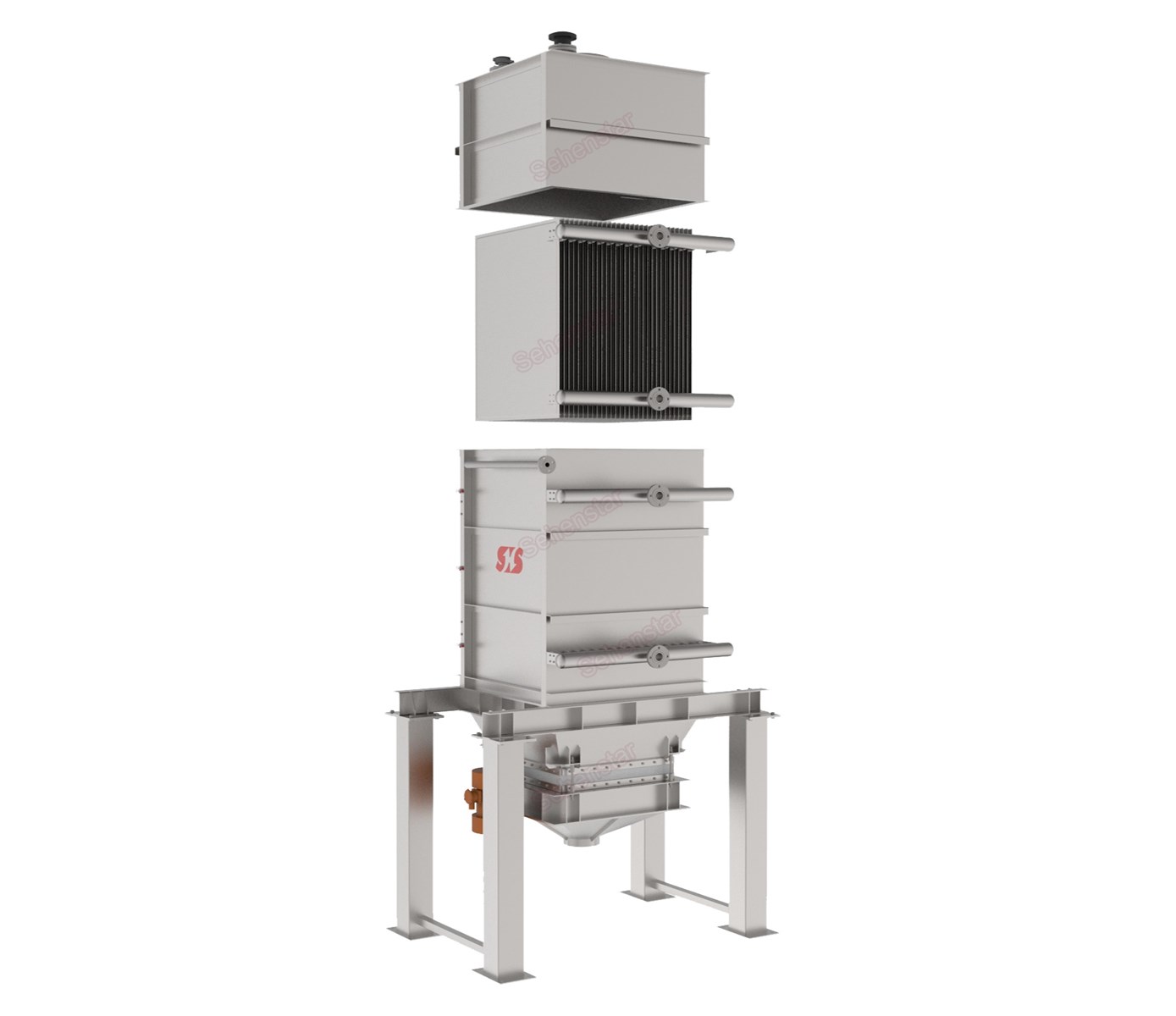 Solid Dryer Effective Energy Saving and Environment Protection Heat Exchanger
