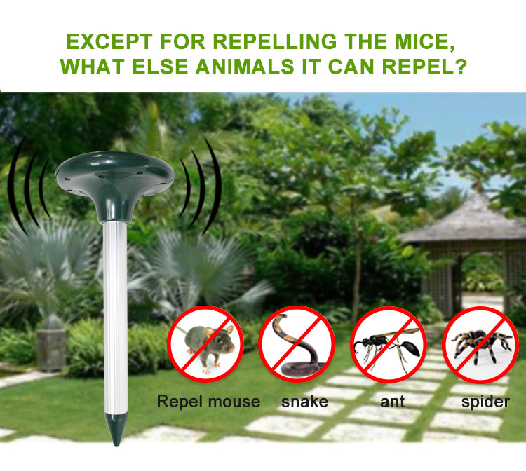 Solar Ultrasonic Bird Snake Mouse Pest Repeller Control Device