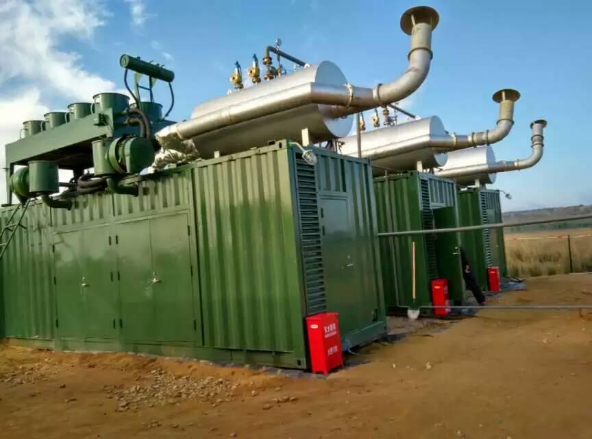 Flue Gas Waste Heat Recovery Boiler System for Mobile Power Plant