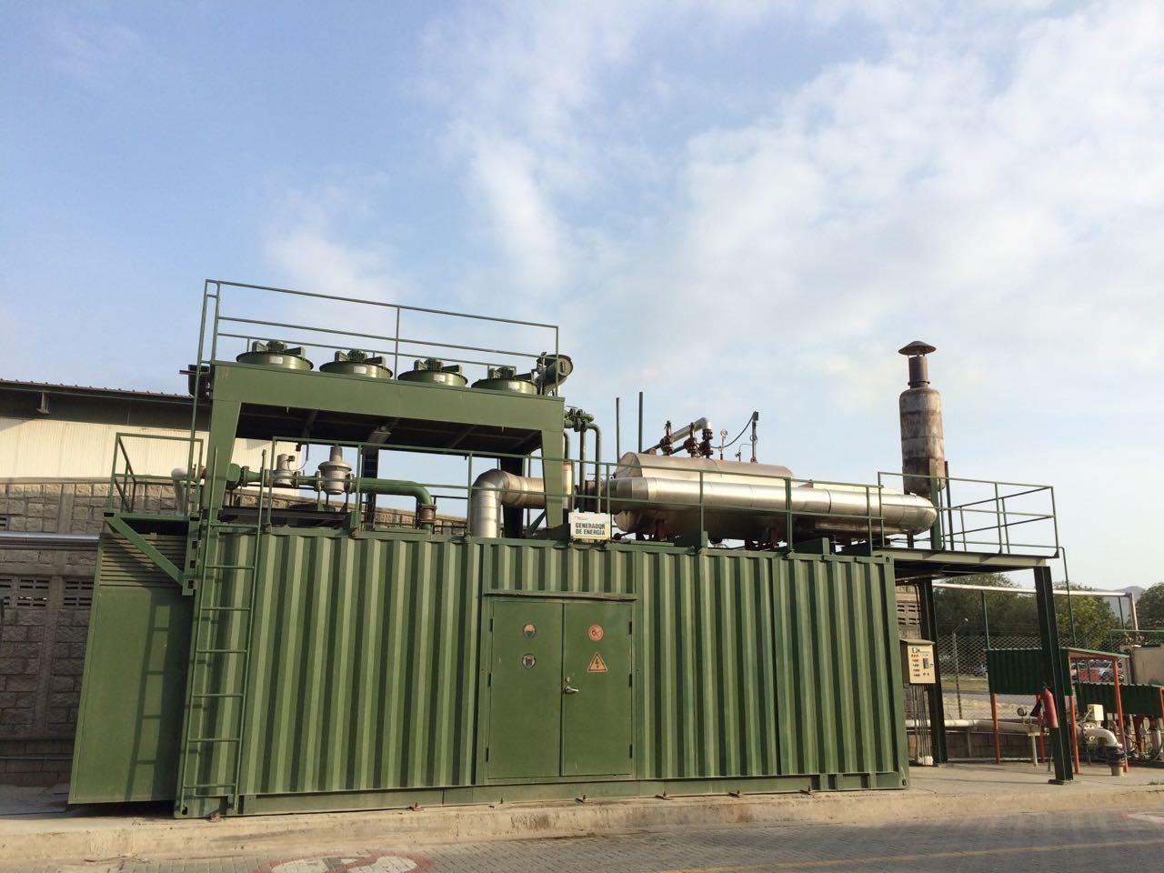 750KW Biogas Generator Set Waste Heat Recovery Boiler Hot Water Boiler