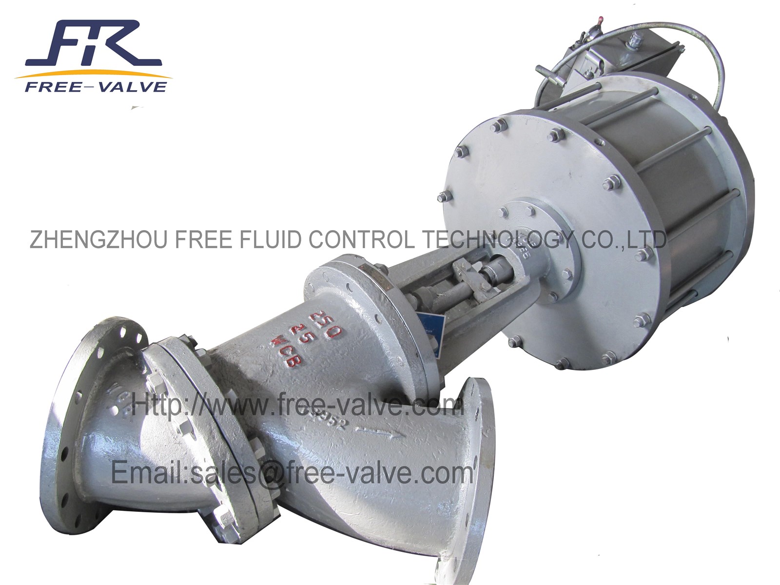 Pneumatic Y type slurry valve