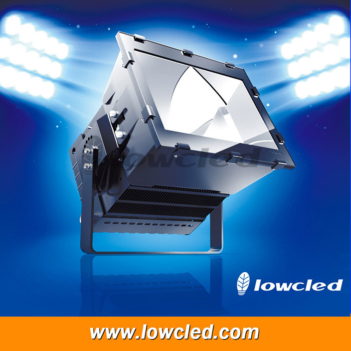 Sport stadium IP65 1000 Watt CREE chipset and MEANWELL driver led high mast light
