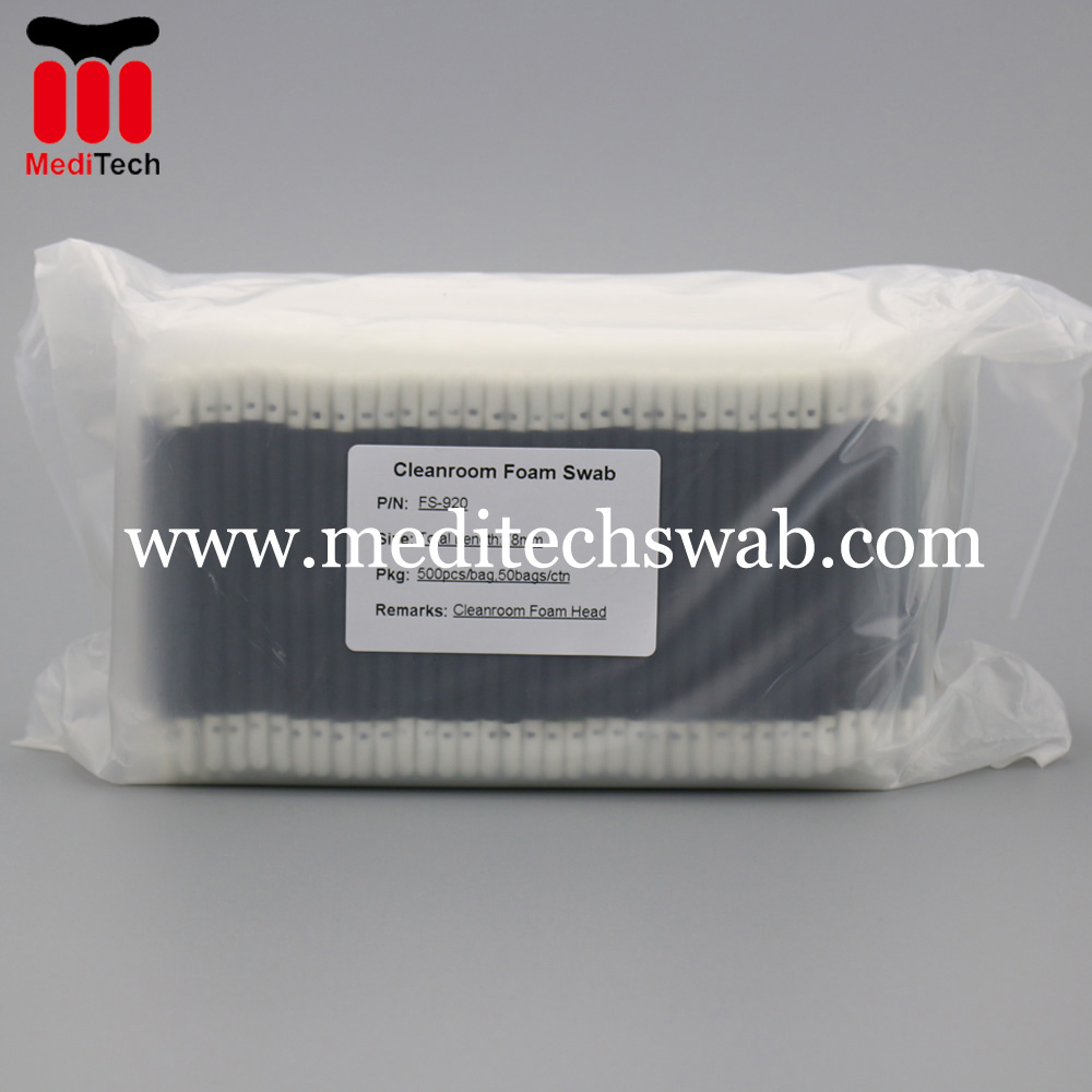 Fast Shipping Short Handle Foam Cleaning Swabs