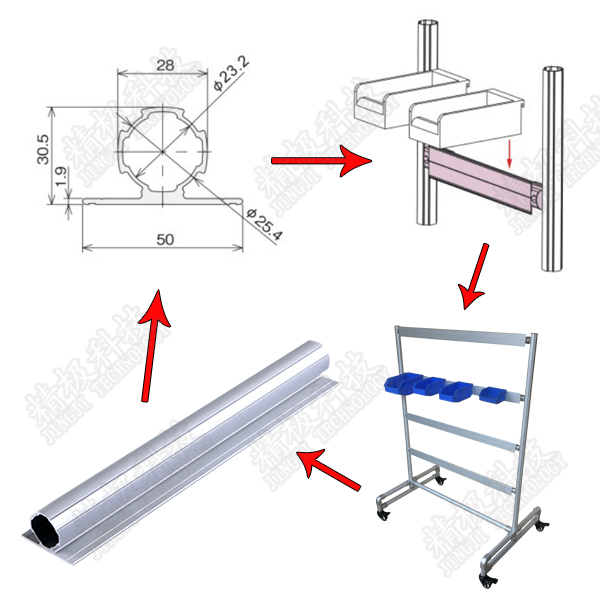 Seamless Aluminum Alloy Pipe With Dual Flange Rectangular Tubing 6063T5 ALK