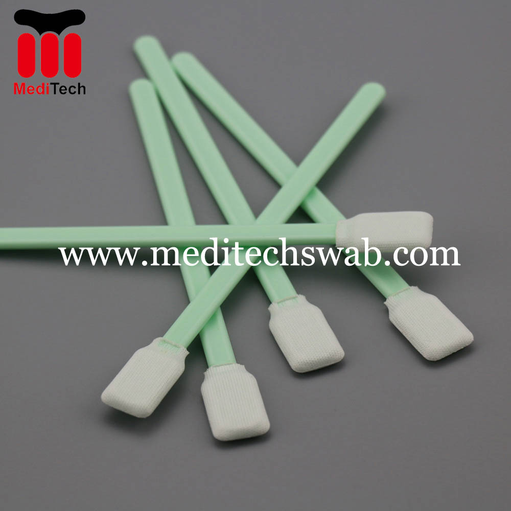 Specialty Manufactuer Plastic Handle Foam Cleaning Swabs