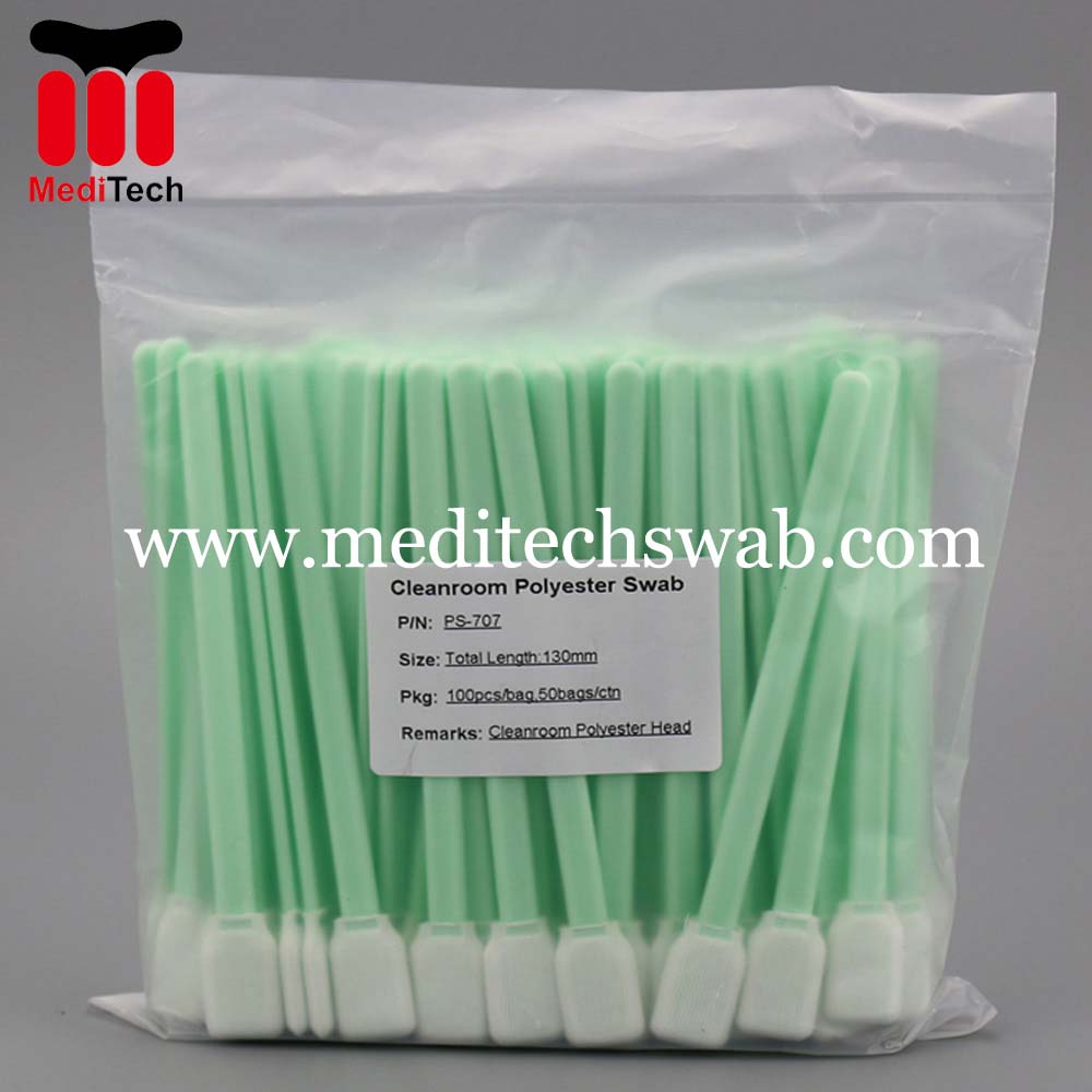 Specialty Manufactuer Plastic Handle Foam Cleaning Swabs